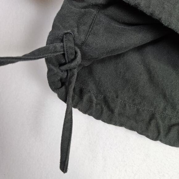 COS Mens Canvas Pullover Streetwear Hoodie Green Designer Casual Oversized M - Picture 3 of 12